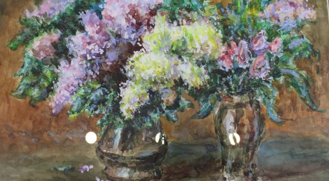 Запорожская художница и активистка Марианна Смбатян подарила картину Марине Порошенко (фото)
