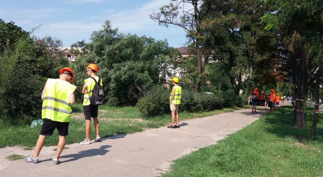 В запорожском сквере Яланского вырубывают деревья под строительство «ТРЦ Кальцева» — никакого сопротивления активистов и местной власти — ФОТО