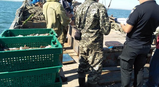 В Запорожской области обнаружили браконьерское судно