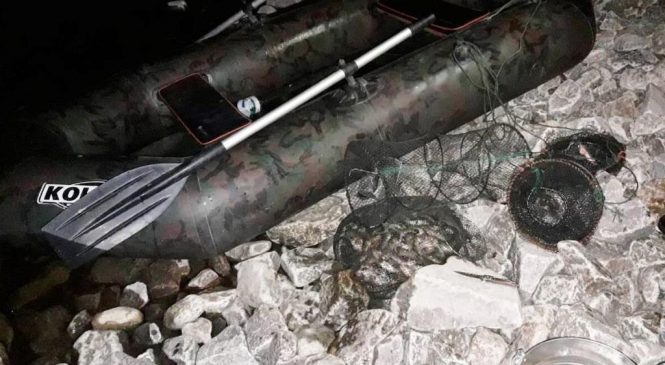 В Запорожской области браконьер выловил около 20 кг речного бычка: его задержали полицейские (Фото)