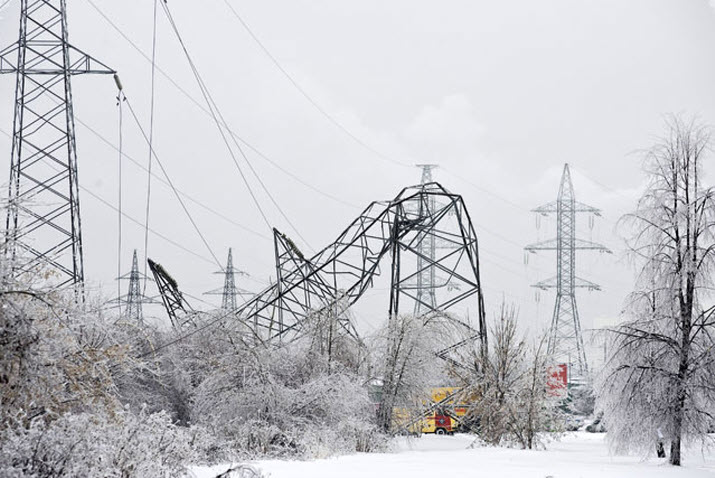 Из-за непогоды в Запорожской области без энергоснабжения остались 20 населенных пунктов