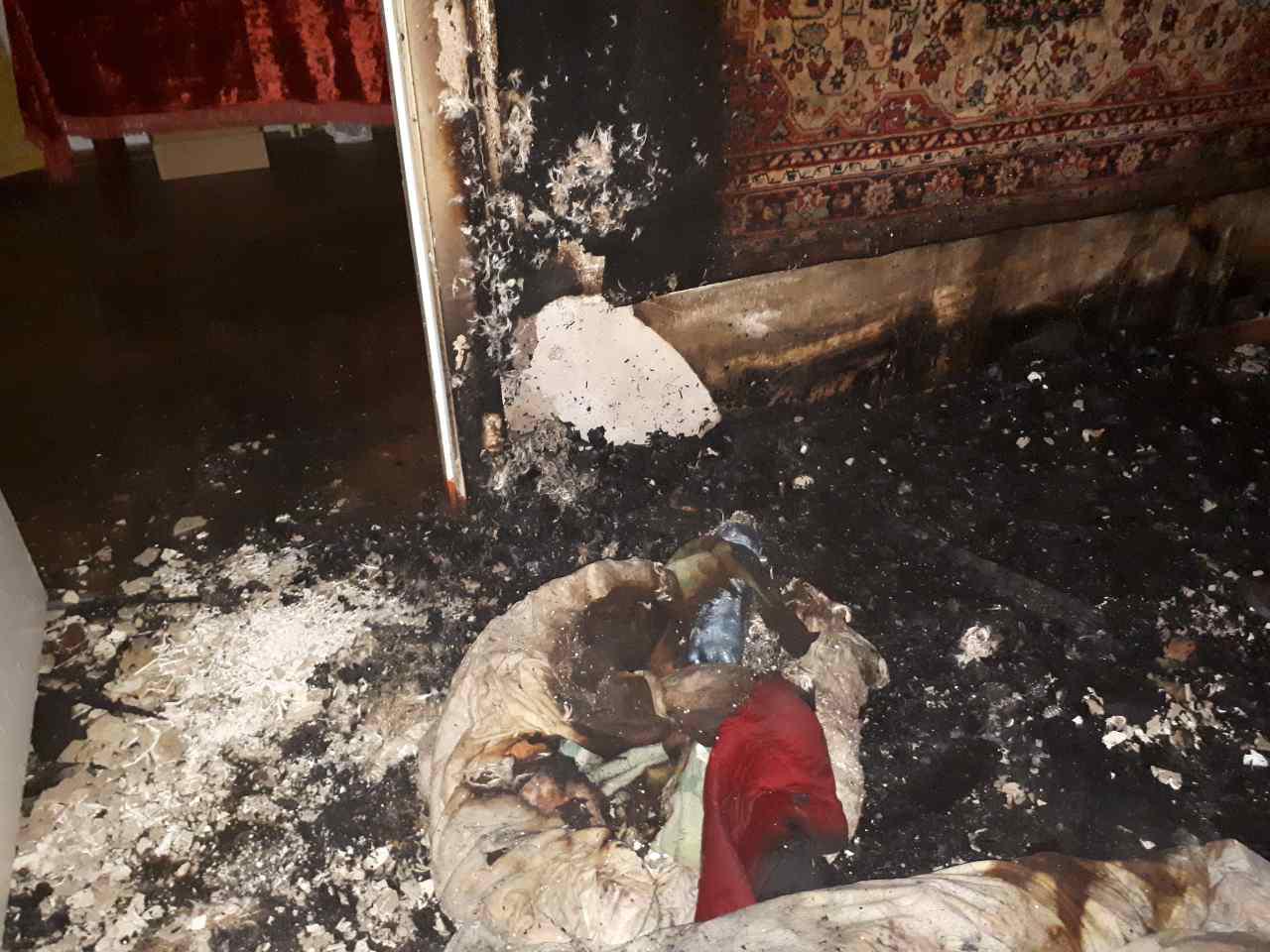 В центре Запорожья в результате пожара погиб человек
