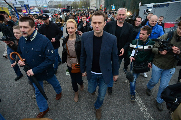На митинге в Москве задержан Алексей Навальный