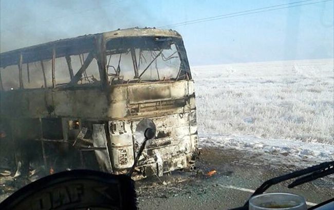 Трагедия в Казахстане: 52 пассажира автобуса сгорели заживо
