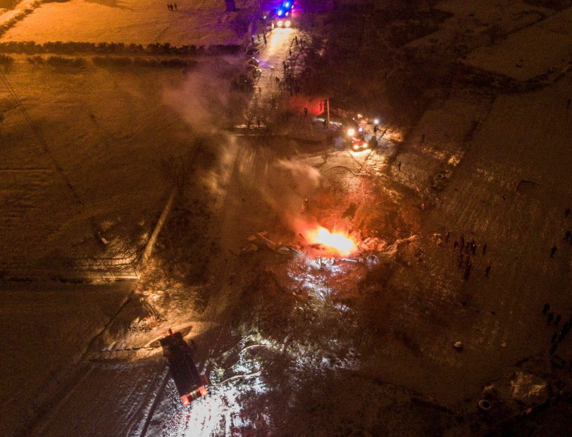 Крушение вертолета в Кременчуге: погибли все 4 члена экипажа