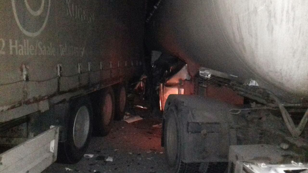 В Запорожской области столкнулись два грузовика, – ФОТО