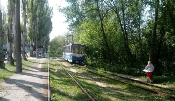 В Запорожье дымит общественный транспорт (Видео)