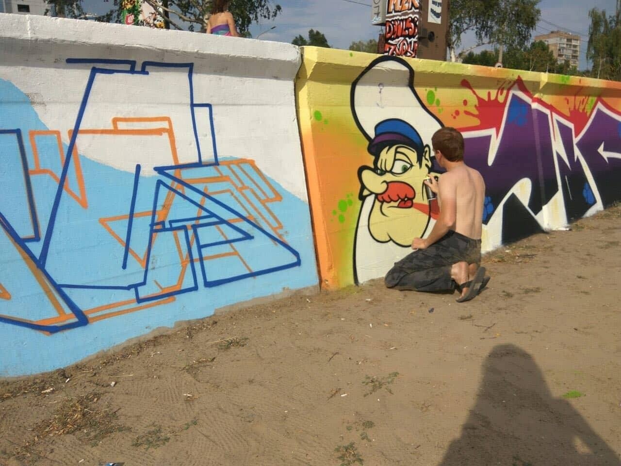 В Запорожье центральный пляж украсят граффити (ФОТО)
