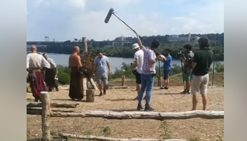 На запорожском острове турецкие режиссеры снимают документальное кино (Видео)