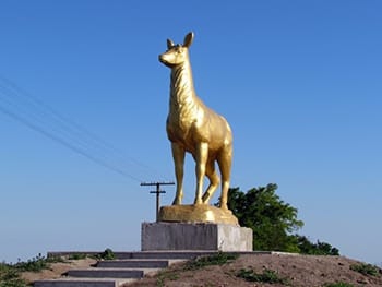 Обломанные рога оленя в городе запорожского курорта нашли неподалеку от скульптуры (Фото)