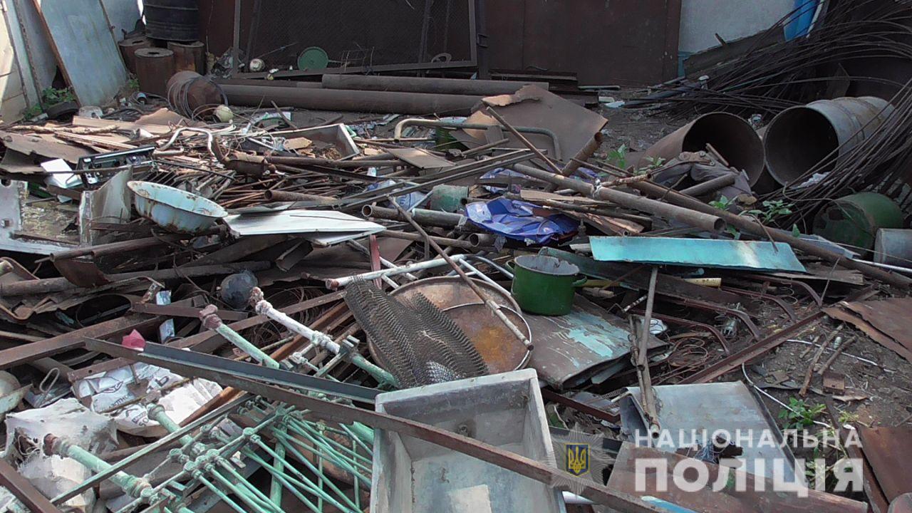 В Запорожской области обнаружили очередной незаконный пункт приема металлолома (ФОТО)