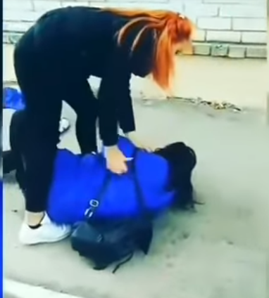 В Запорожье девушка избила свою сокурсницу (Видео)