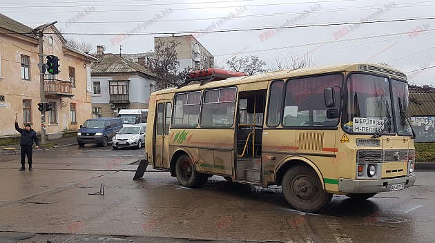 В Запорожской области на пешеходном переходе автобус сбил женщину: пострадавшую госпитализировали (Фото)