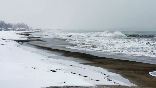 У Запорізькій області замерзає море (відео)