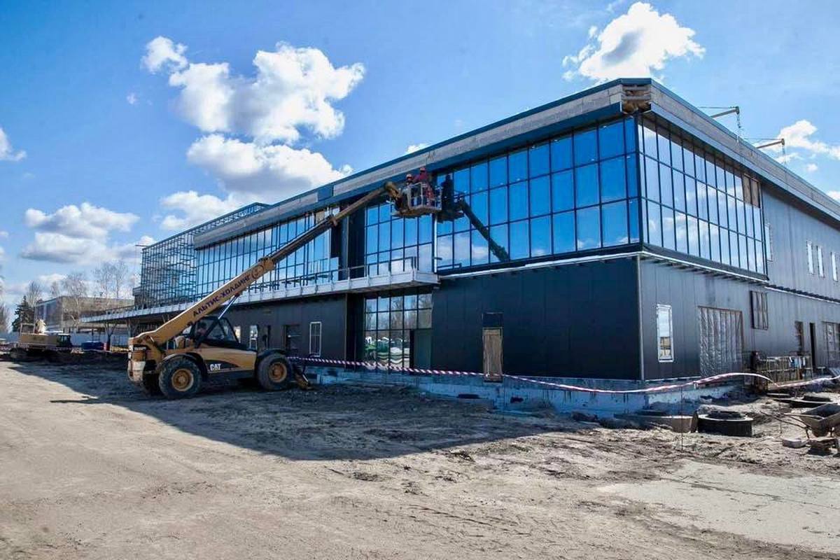 Как продвигается строительство пассажирского терминала в аэропорту Запорожья (Фото)