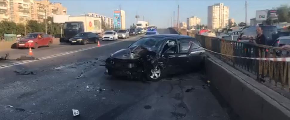 Смертельное ДТП в Киеве. Видео момента аварии