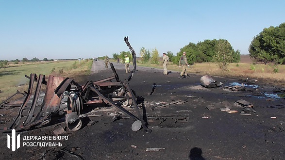 В Запорожской области прицеп с топливом взорвался во время передислокации воинской части (ФОТО)