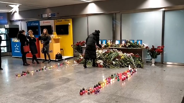 В аэропорту “Борисполь” почтили память погибших в авиакатастрофе Boeing 737 (ФОТО,ВИДЕО)