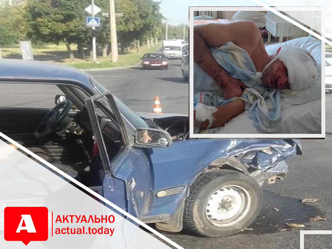 В Запорожье произошло серьезное ДТП: пострадала беременная женщина-водитель и ее пассажир, нужна помощь (ФОТО)