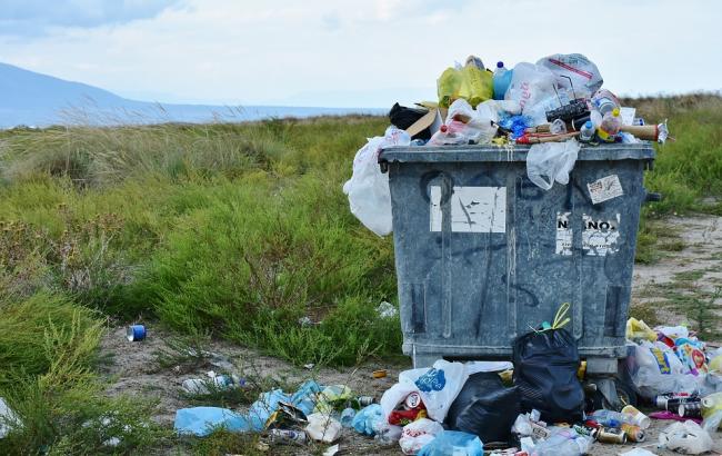 В Запорожской области местные жители выгрузили на берег водохранилища мусор (ФОТО)