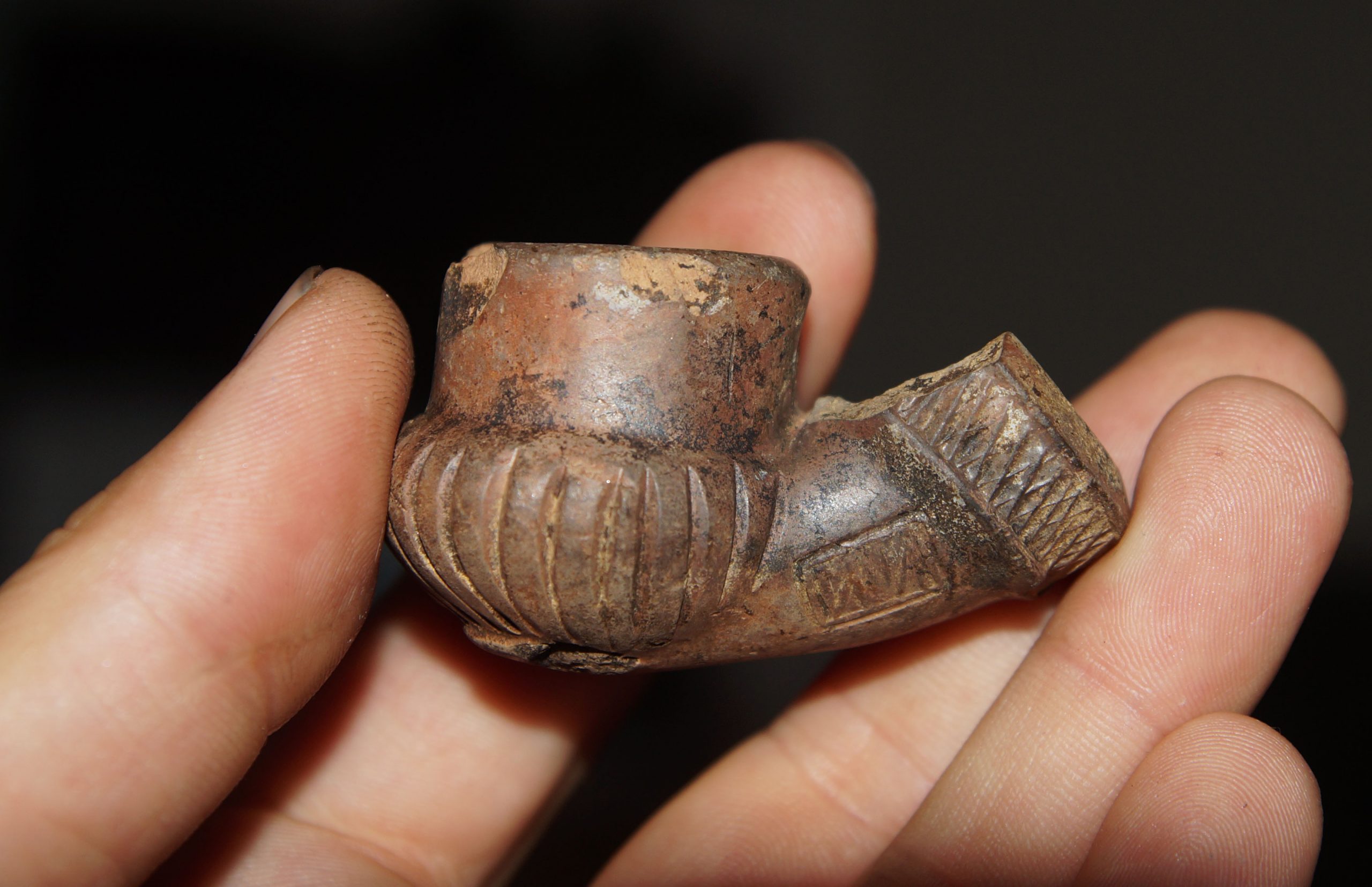 Житель Запорожья на острове Хортица нашёл люльку XVIII века (ФОТО)