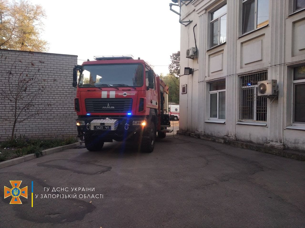 Ночью в Запорожье на станции экстренной медицинской помощи произошло аварийное отключение электроснабжения (ФОТО)