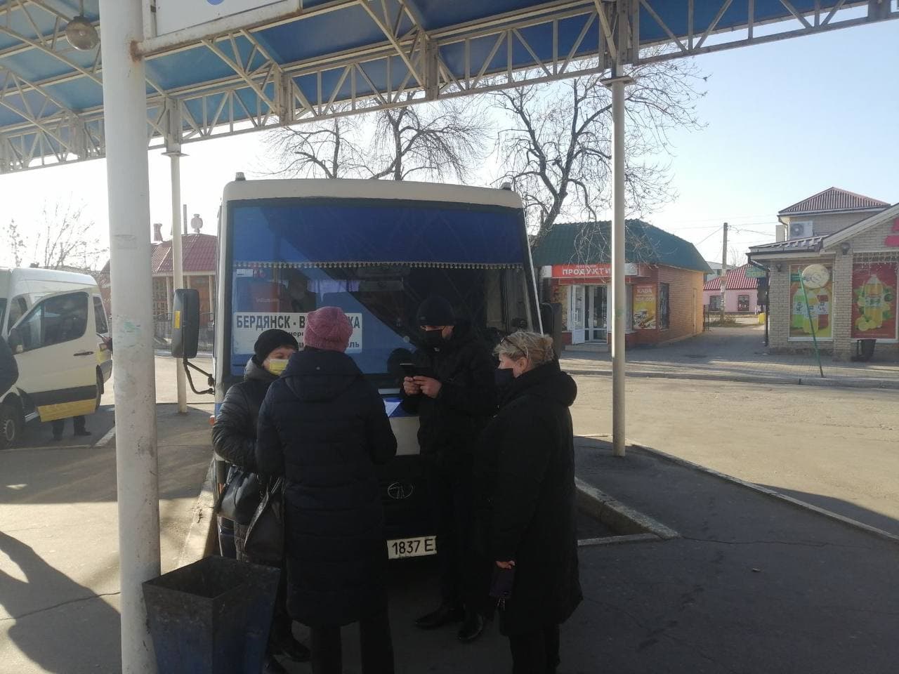 Проверки внутриобластных маршрутов: в Бердянске обнаружили двоих водителей-нарушителей (ФОТО)