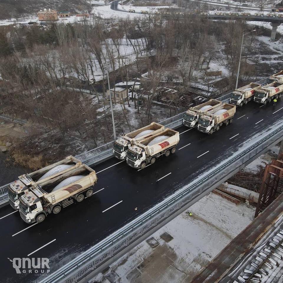 Появилось видео испытания вантового моста в Запорожье (видео)
