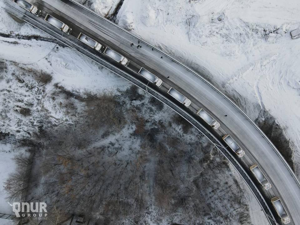 В Запорожье 30 грузовиков испытают на прочность вантовый мост (фото)