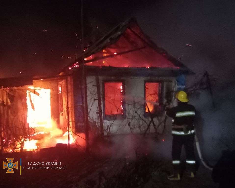 В Запорожской области во время пожара погибла 80-летняя женщина (ФОТО)