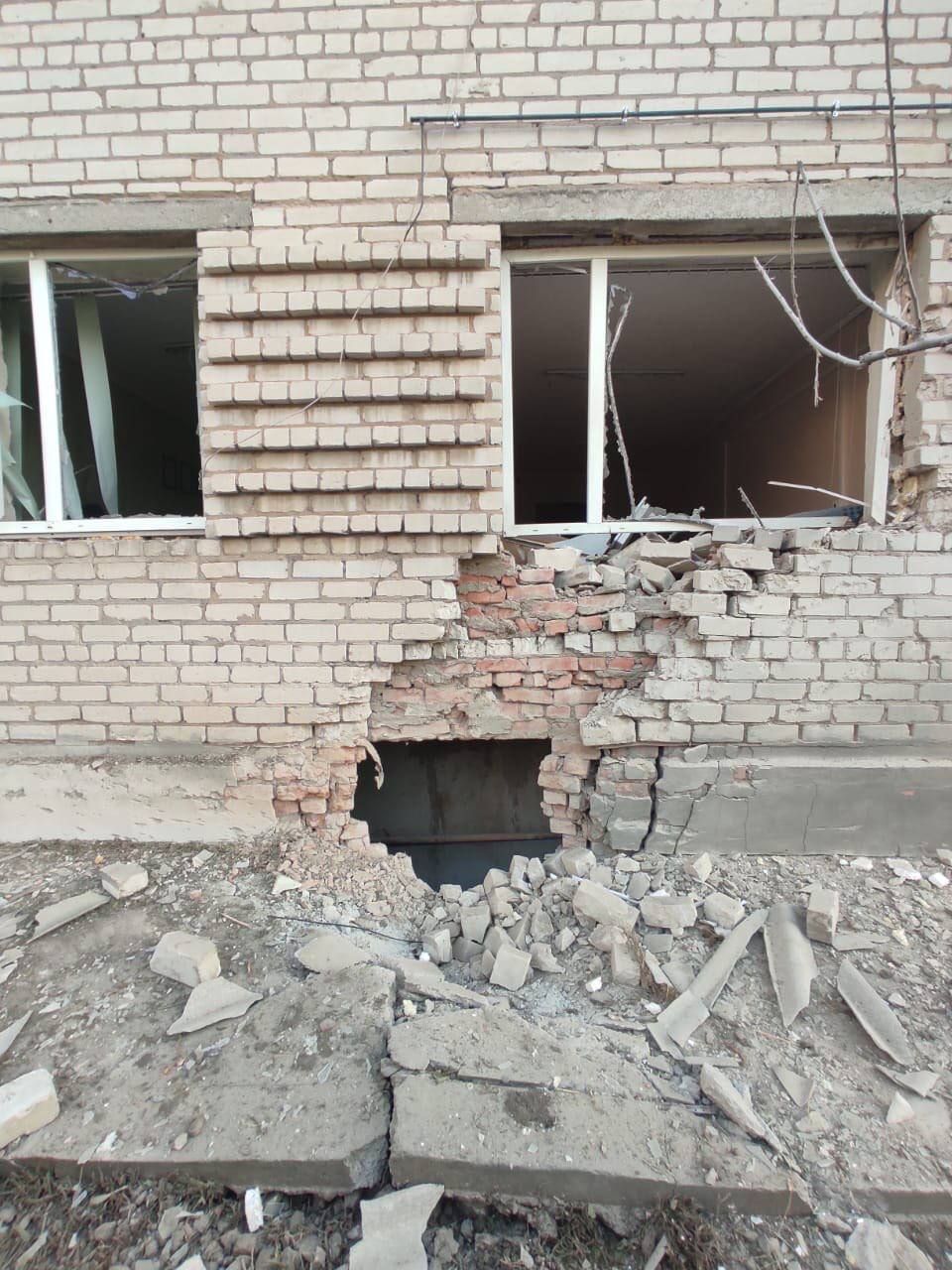 Російські війська завдали удару по лікарні міста Оріхів
