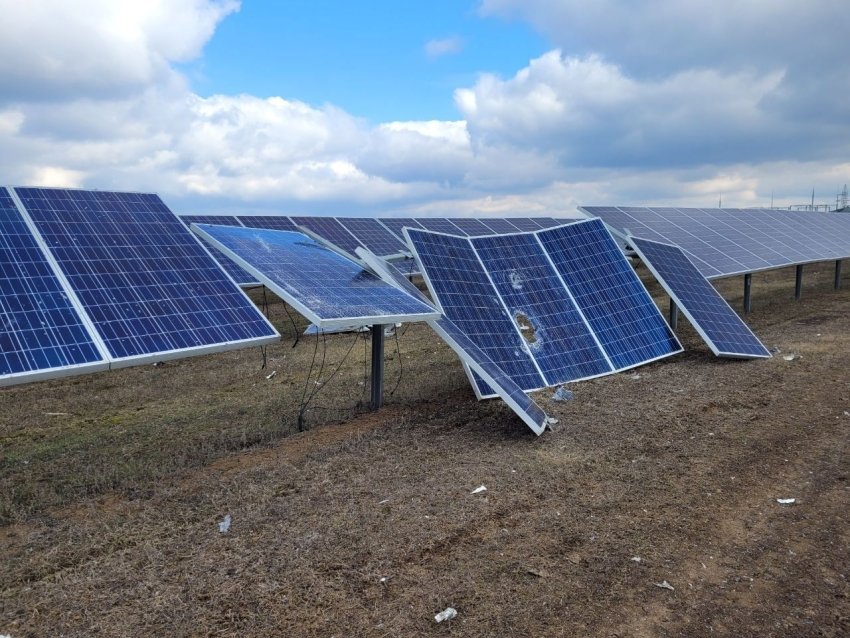 Окупанти не вивозили одну з найбільших сонячних електростанцій України, яка розміщується у Запорізькій області (ФОТО)
