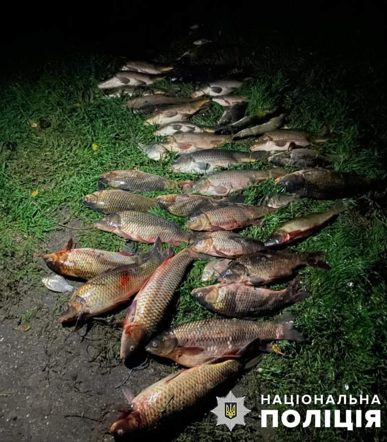 На Запоріжжі правоохоронці викрили браконьєрів, які виловили риби на суму близько 140 тисяч гривень (ФОТО)