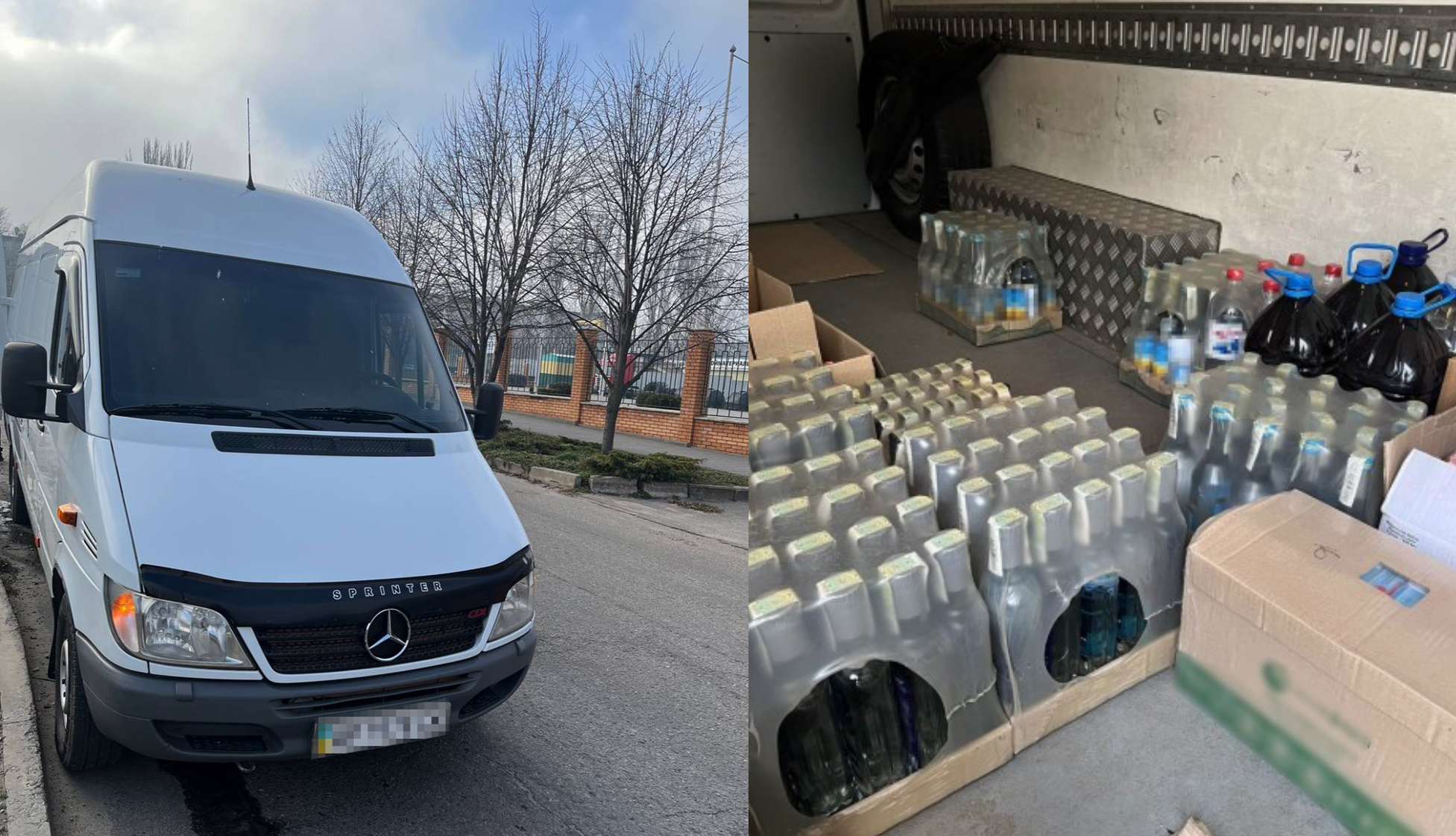 У Запоріжжі викрито водія вантажівки, який перевозив понад 260 літрів фальсифікованого алкоголю (ФОТО)
