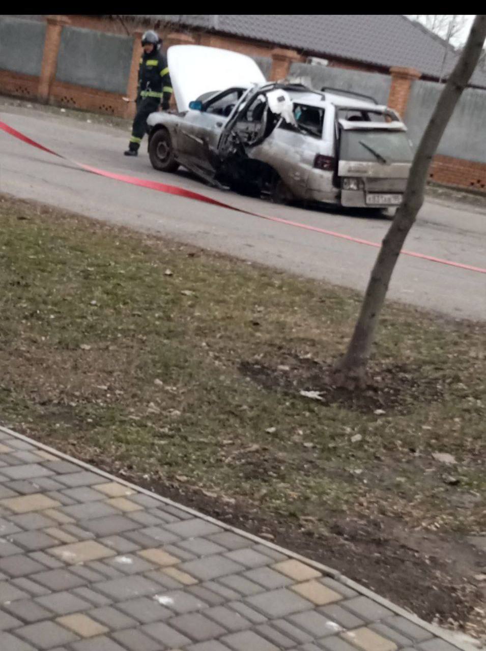 У Бердянську біля школи вибухнув автомобіль колаборантки Валентини Мамай (ФОТО)